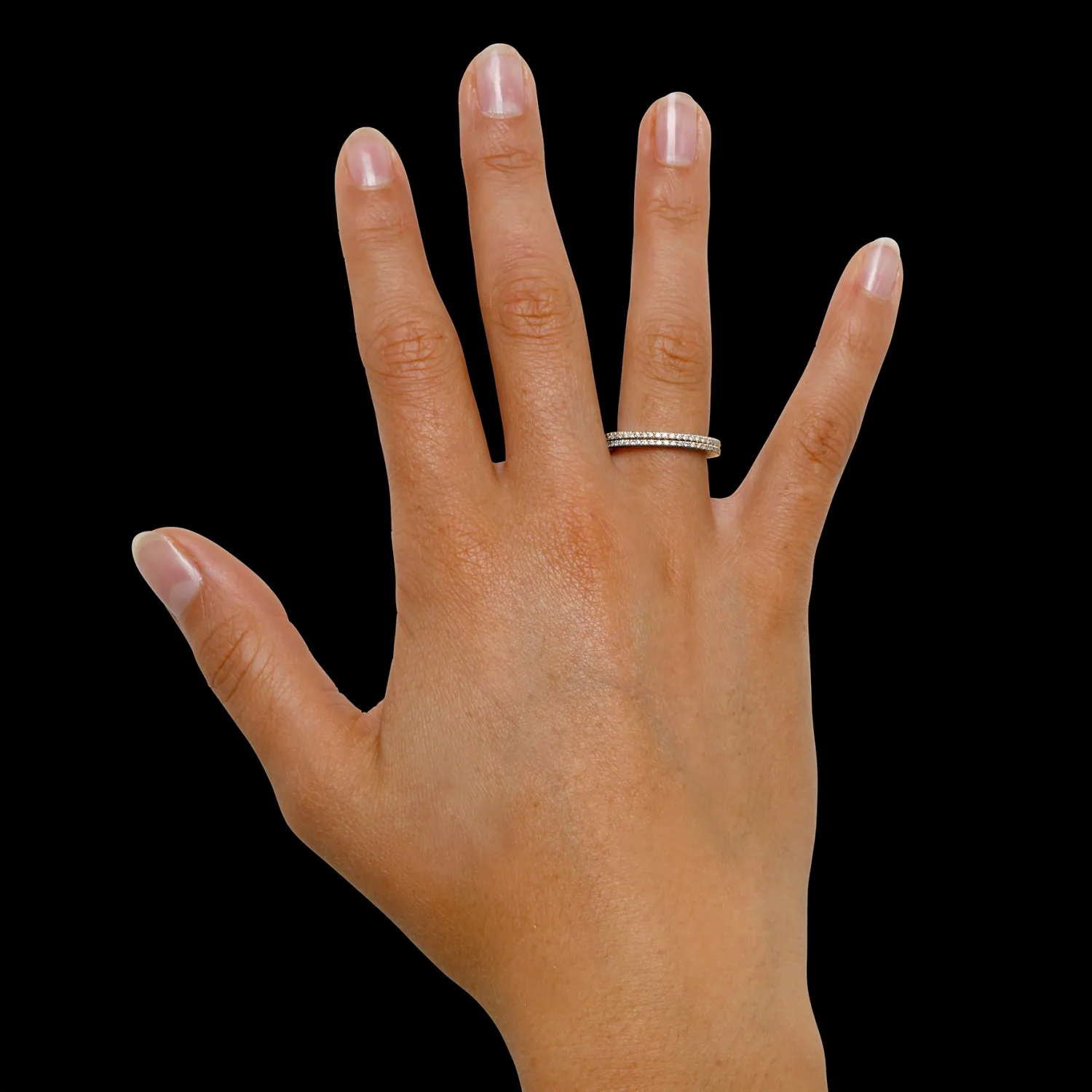 0.26 quilates anillo diamante diseño en oro rojo 