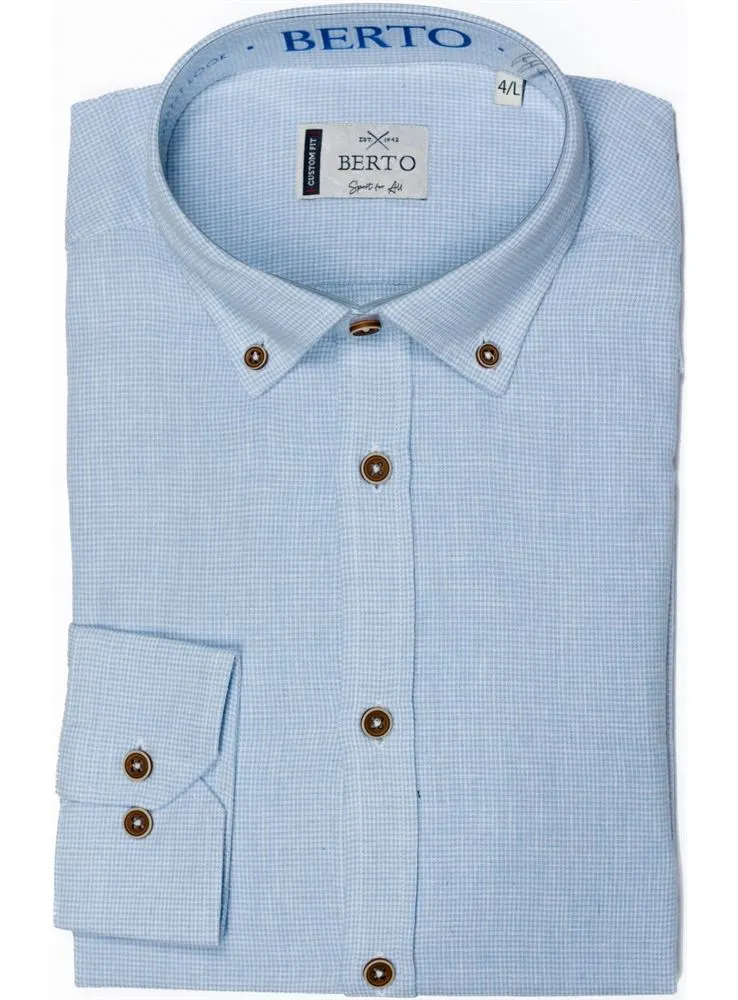 1245131703 CAMISA ML PATA GALLO LINO