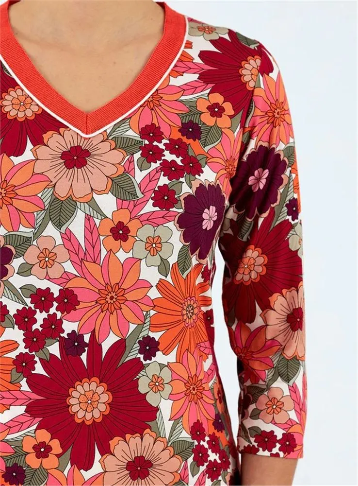 2587 2507 CAMISETA C/PICO MANGA 3/4