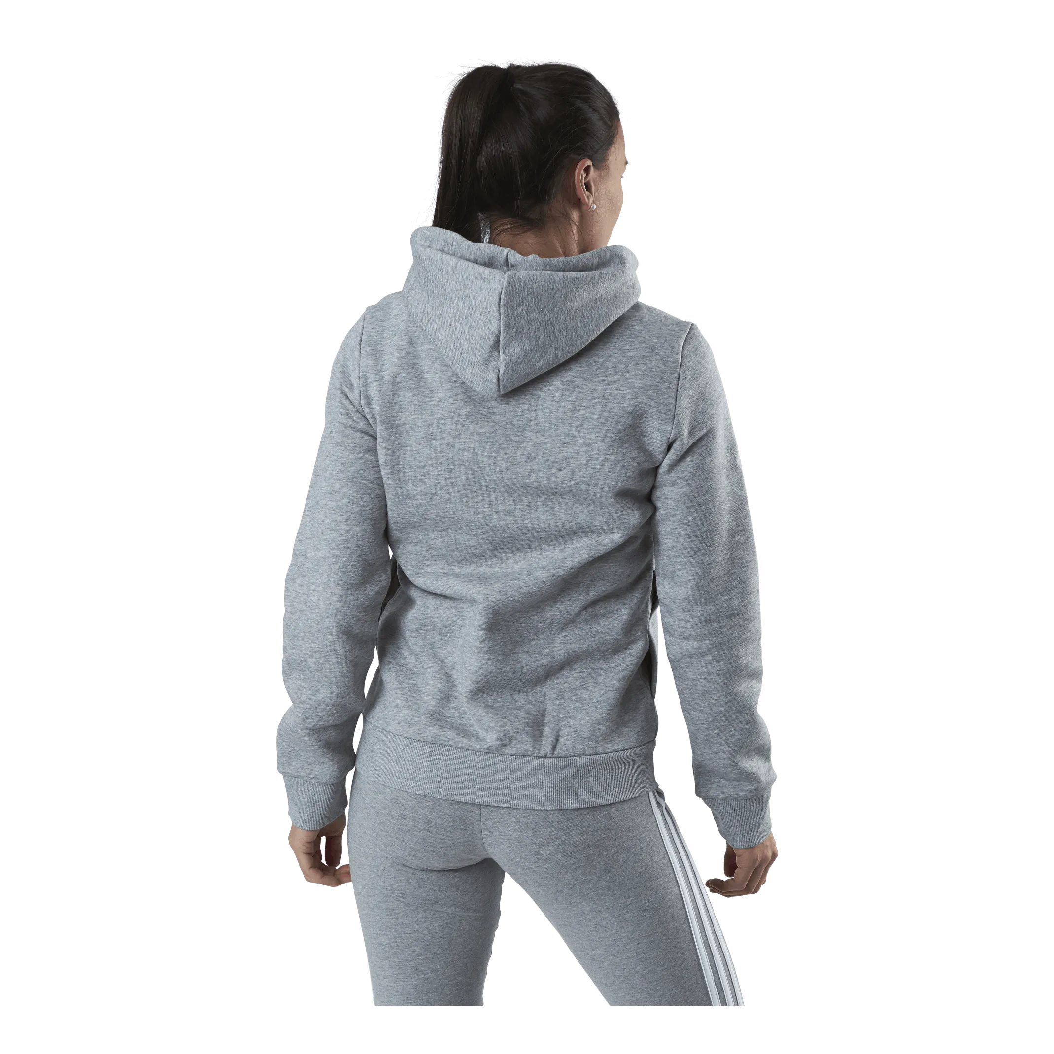 Adidas Essentials Hoodie Medium Grey Heather / White