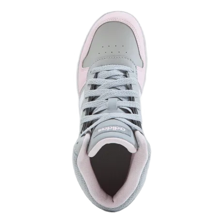 Adidas Hoops Mid 2.0 K Grey Two / Cloud White / Clear Pink