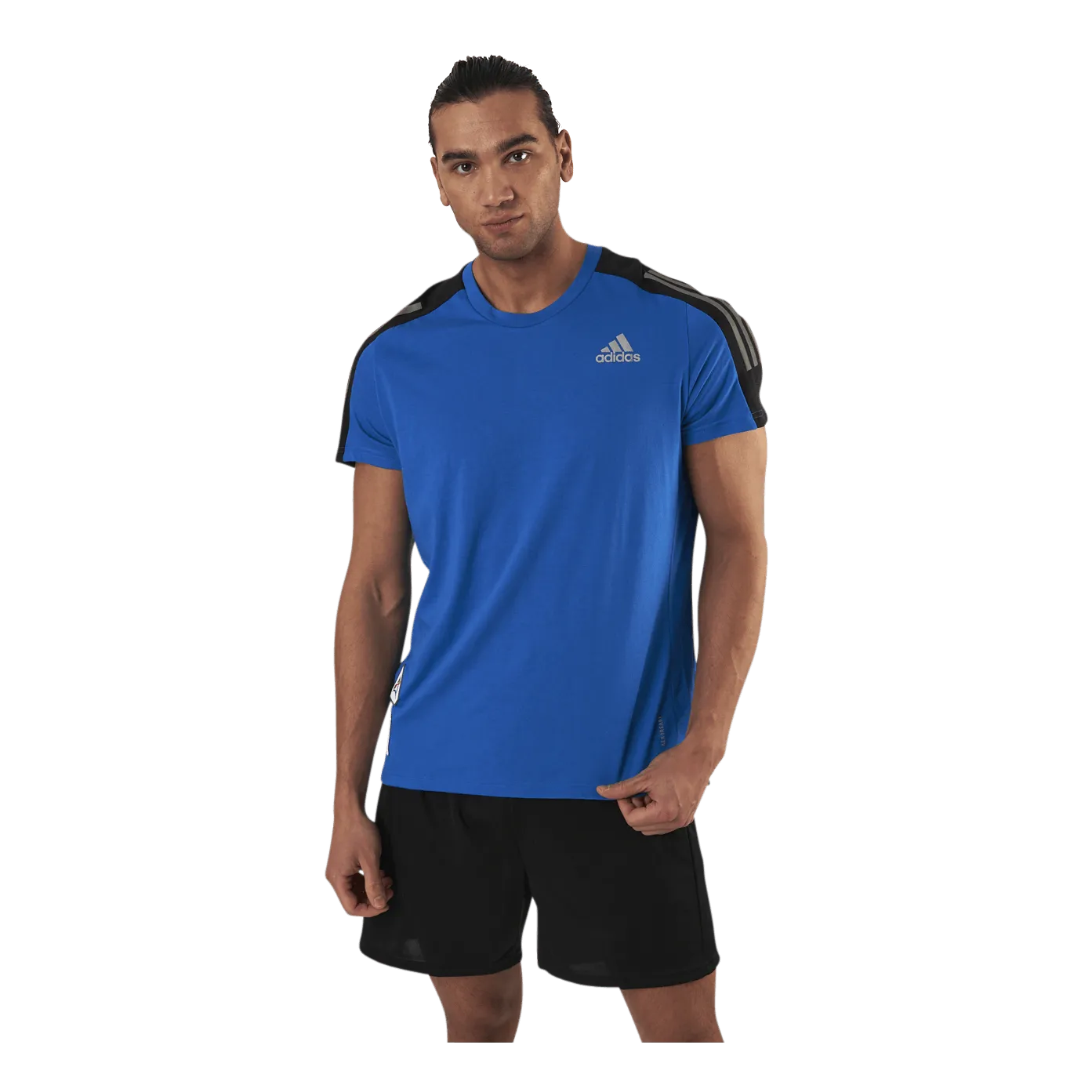 Adidas Run It Space Race Tee Soft M Football Blue