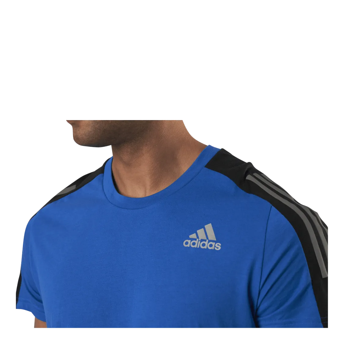 Adidas Run It Space Race Tee Soft M Football Blue