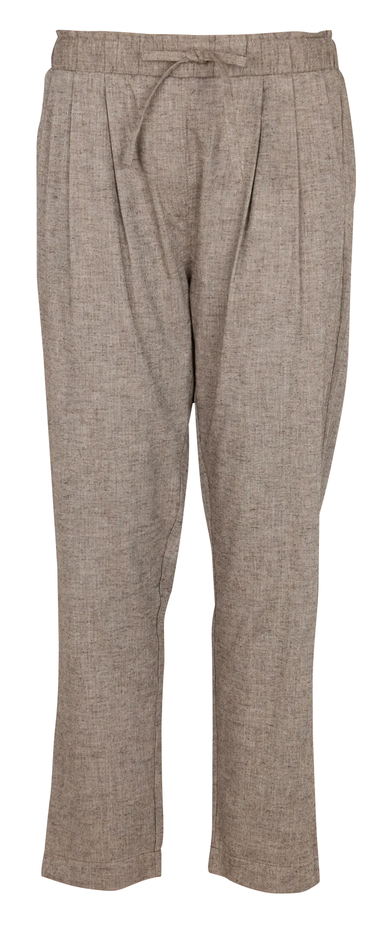 ALFRED  PANTALóN DE ALGODóN CON PINZAS EN BEIGE
