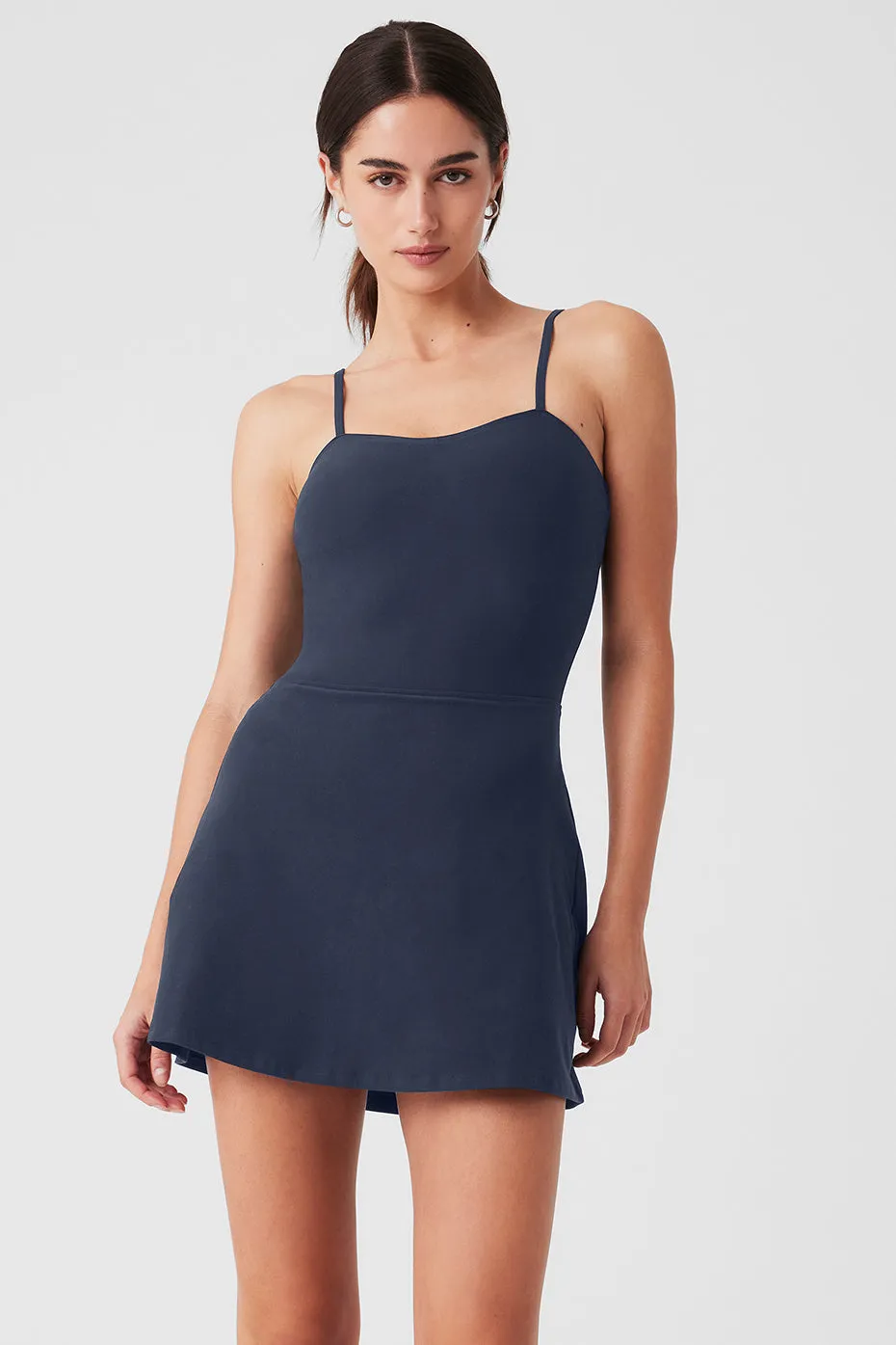 ALOSOFT COURTSIDE TENNIS DRESS  NAVY