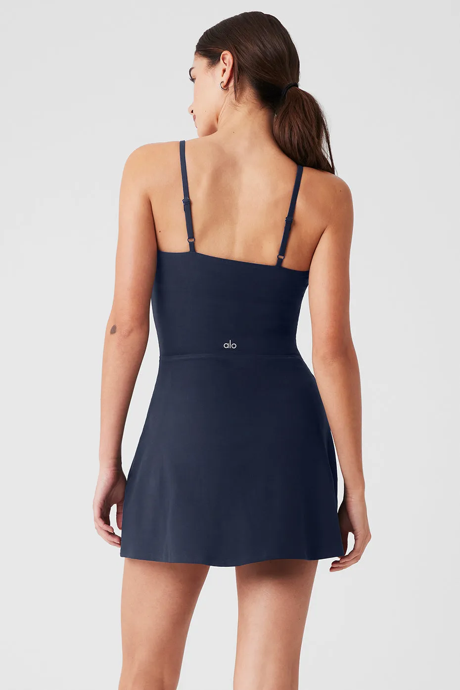 ALOSOFT COURTSIDE TENNIS DRESS  NAVY