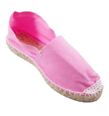 Alpargatas de esparto plana Made in Spain en rosa