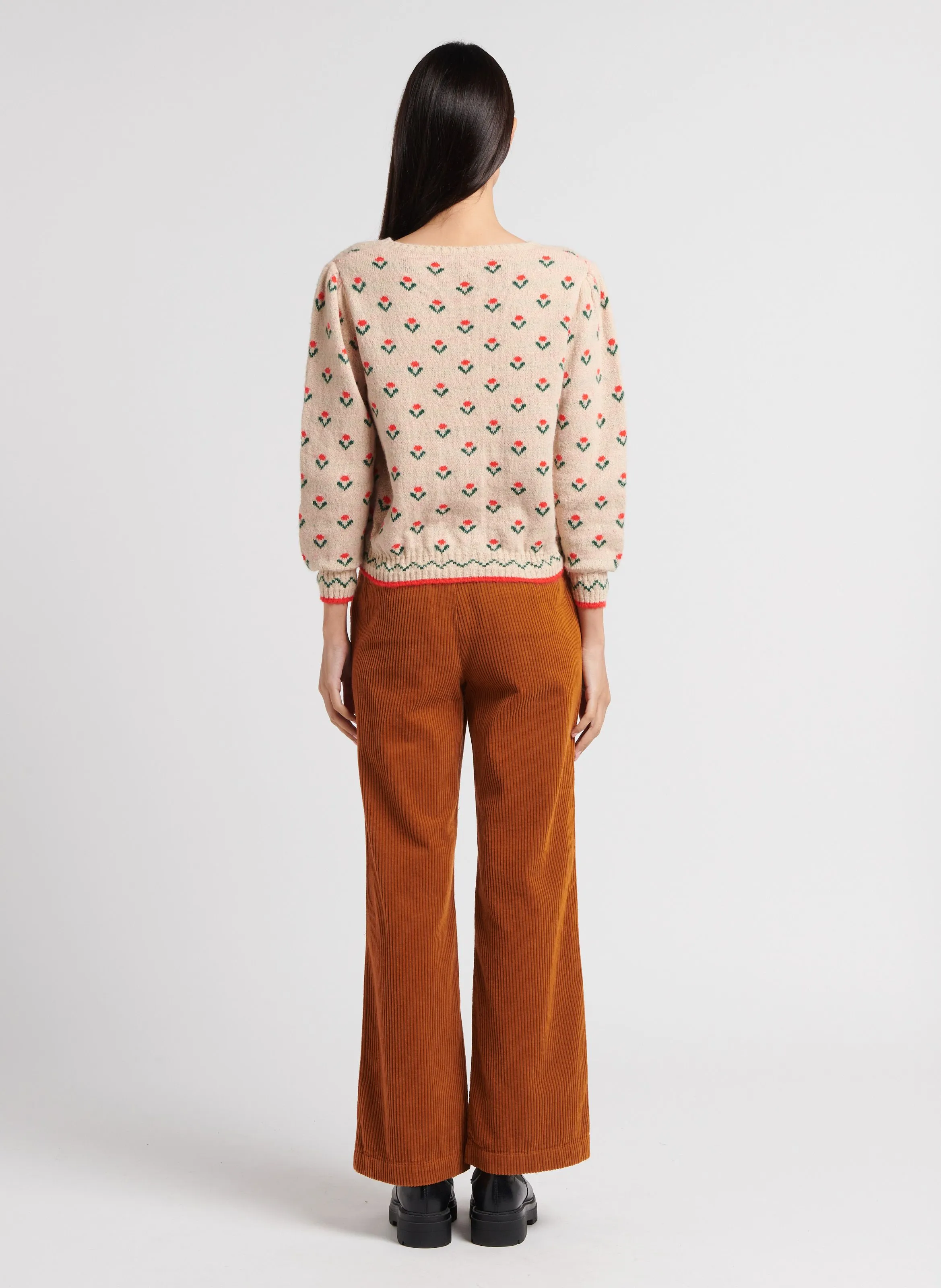 ANELLE  PANTALóN DE PANA EN MARRON