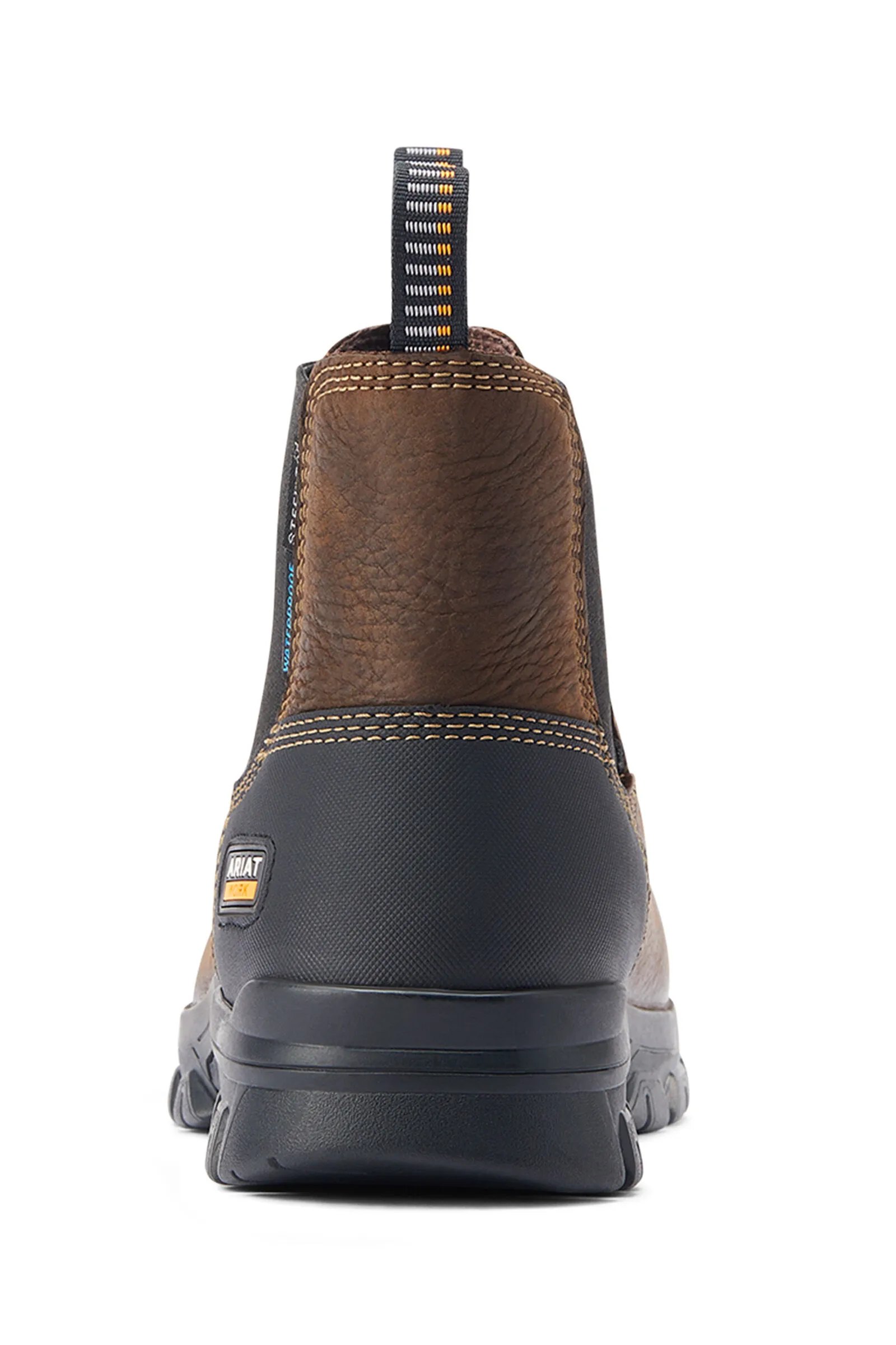 Ariat Botas de trabajo impermeables con punta de acero para hombre Treadfast Chelsea