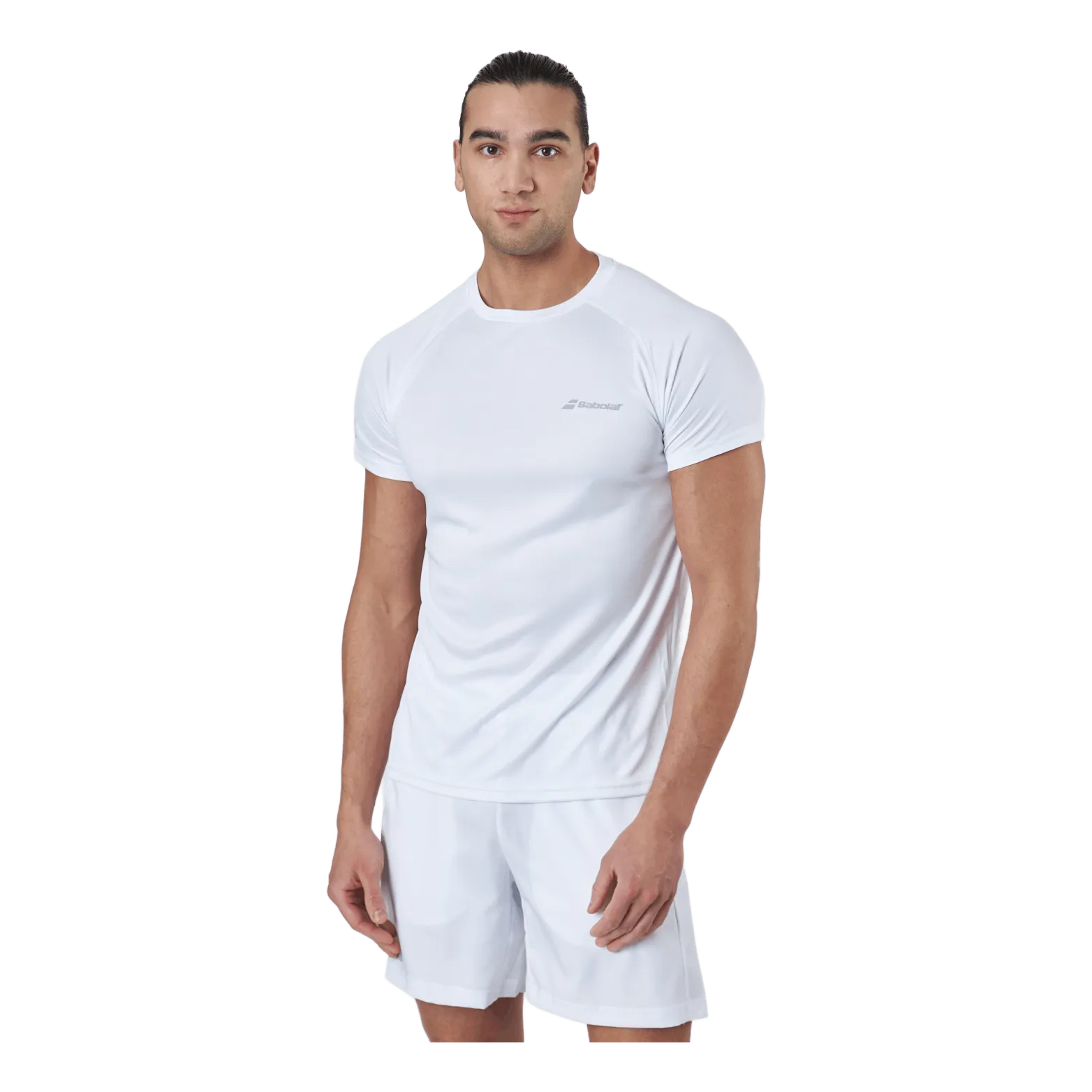 BABOLAT TSHIRT PLAY CREW NECK WHITE