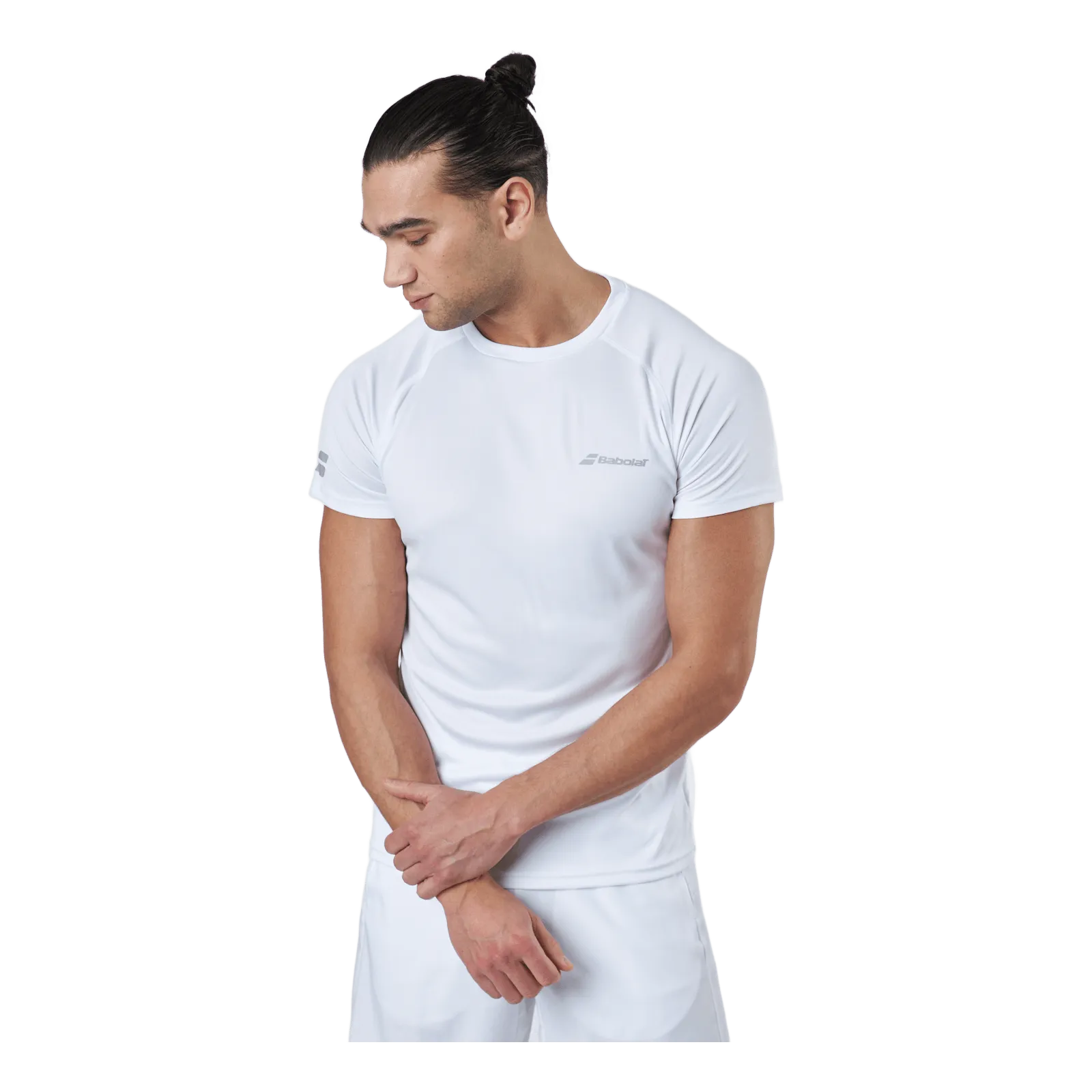 BABOLAT TSHIRT PLAY CREW NECK WHITE