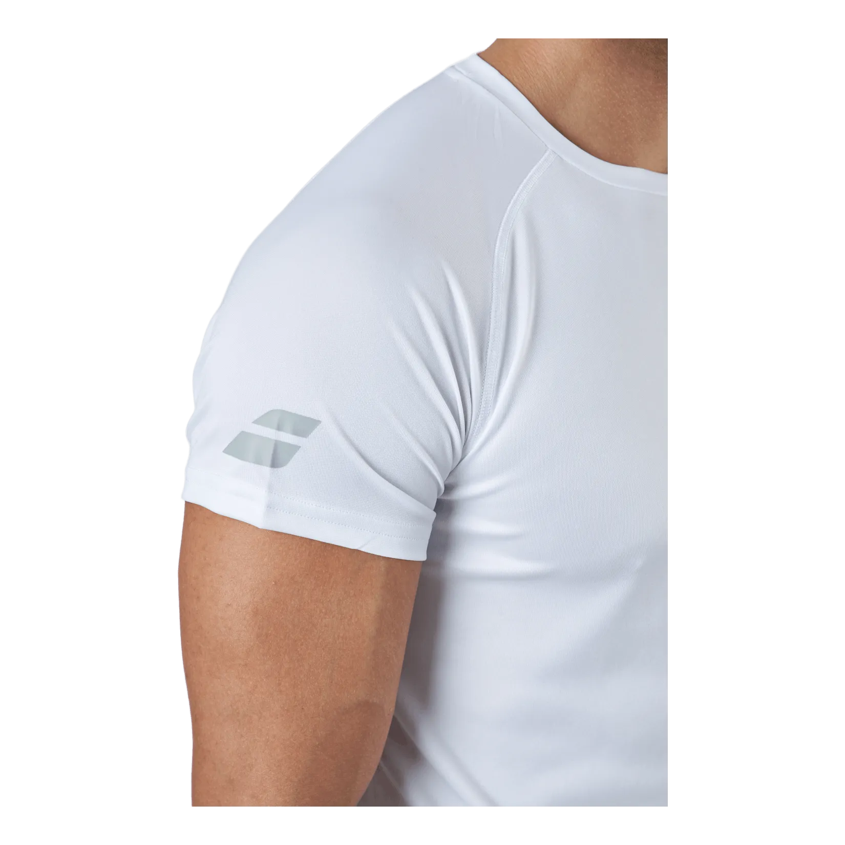 BABOLAT TSHIRT PLAY CREW NECK WHITE