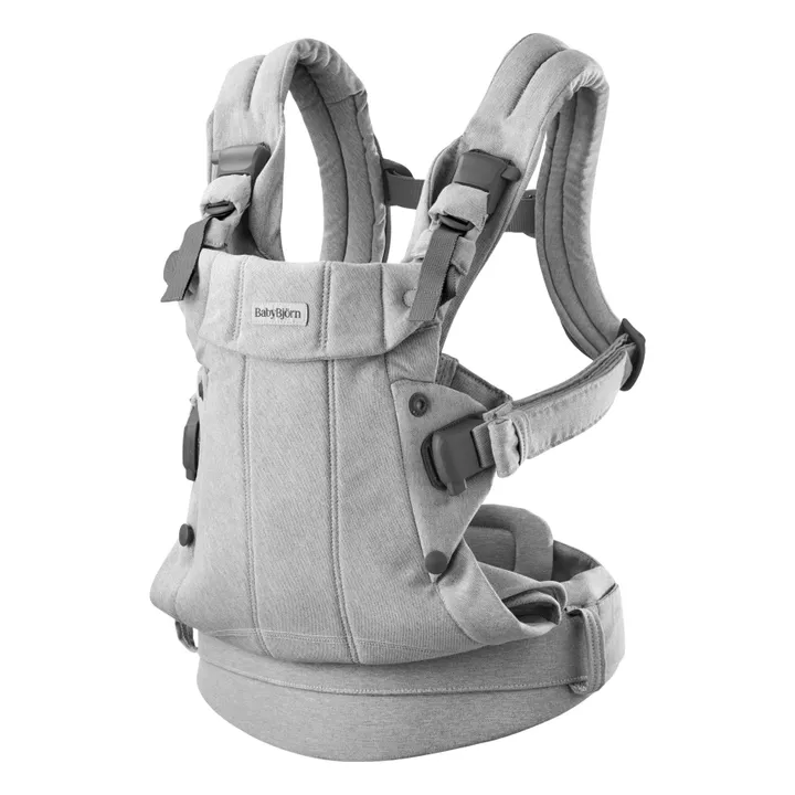 BabyBjörn Mochila porta bebé Harmony de punto jaspeado | Gris Claro