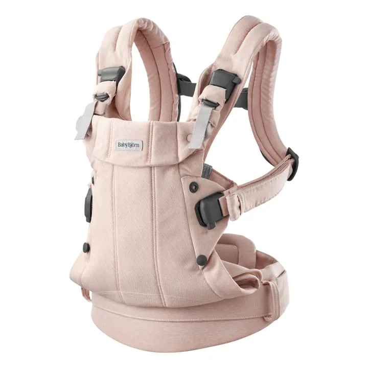 BabyBjörn Mochila porta bebé Harmony de punto jaspeado | Rosa