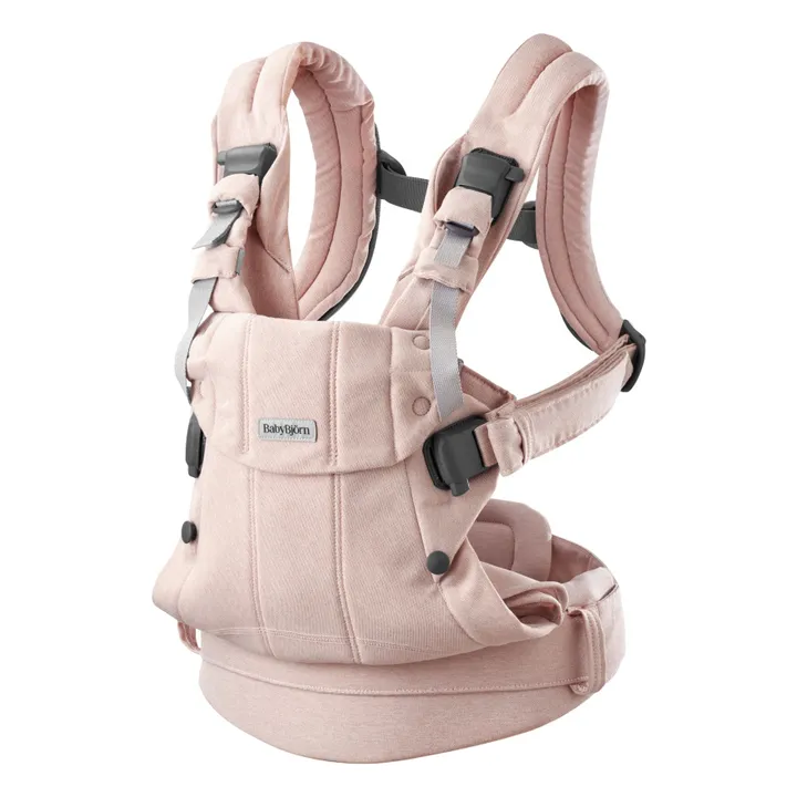 BabyBjörn Mochila porta bebé Harmony de punto jaspeado | Rosa
