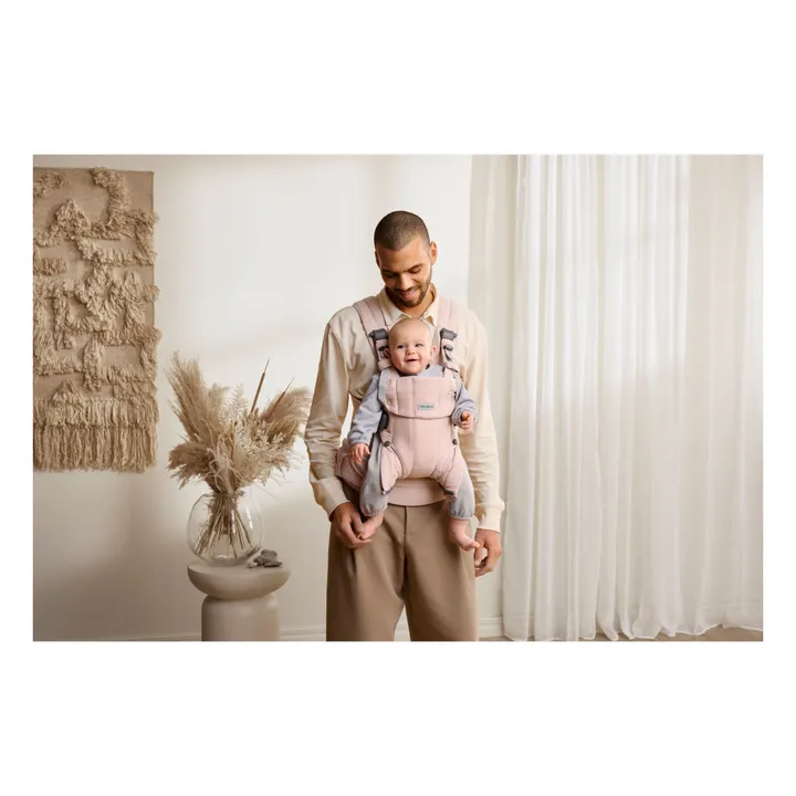 BabyBjörn Mochila porta bebé Harmony de punto jaspeado | Rosa