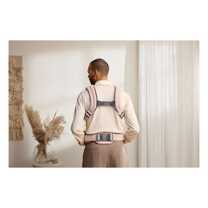 BabyBjörn Mochila porta bebé Harmony de punto jaspeado | Rosa