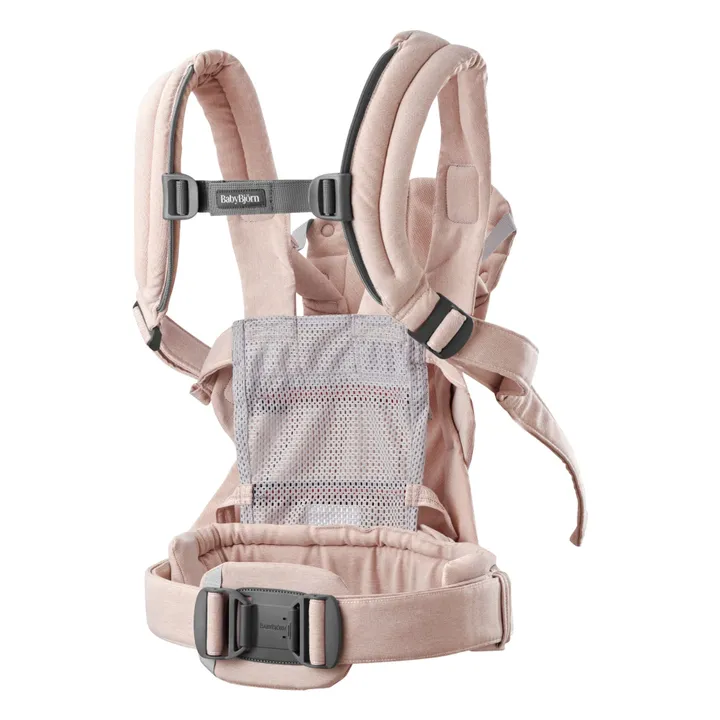 BabyBjörn Mochila porta bebé Harmony de punto jaspeado | Rosa