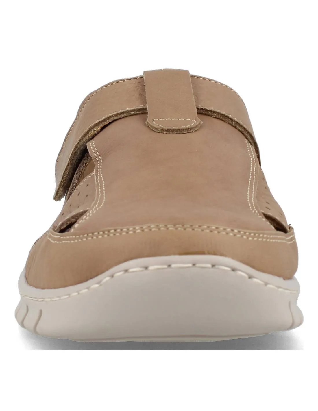 BAERCHI  SANDALIA HOMBRE VELCRO TAUPE
