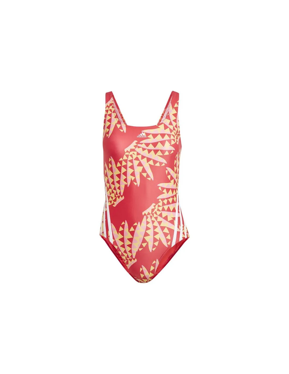Bañador de Natación adidas Farm Rio CLX 3 Bandas Mujer Coral