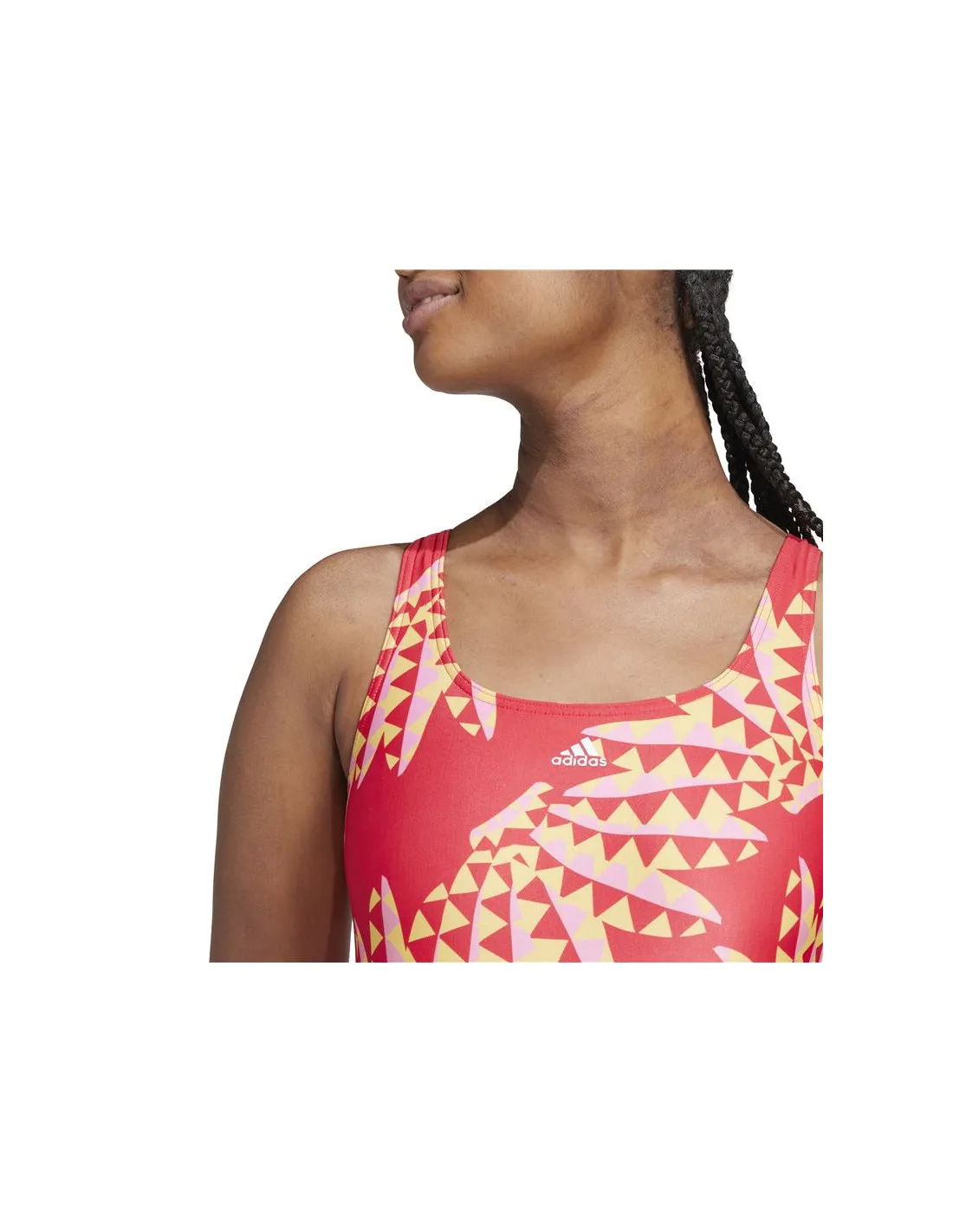 Bañador de Natación adidas Farm Rio CLX 3 Bandas Mujer Coral