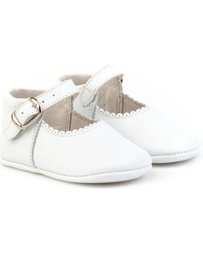 Bebé de Niña ANGELITOS ZAPATO PATUCO PIEL 240 BLANCO