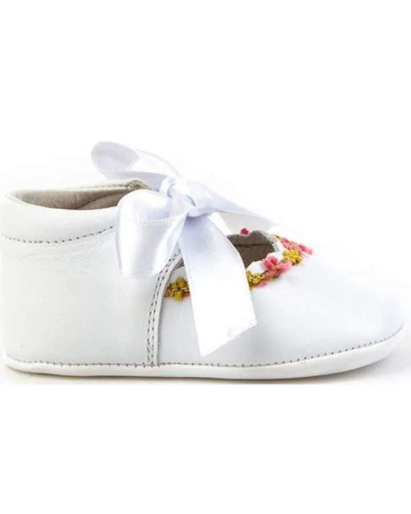 Bebé de Niña ANGELITOS ZAPATO PATUCO PIEL 253 BLANCO