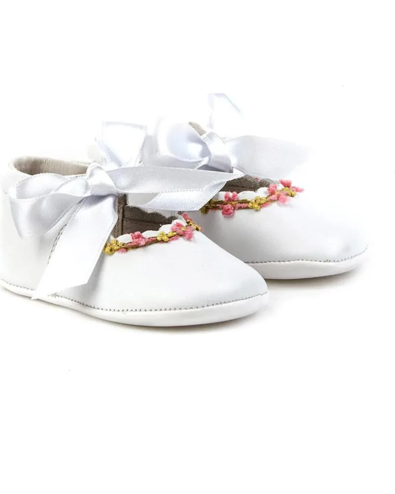 Bebé de Niña ANGELITOS ZAPATO PATUCO PIEL 253 BLANCO