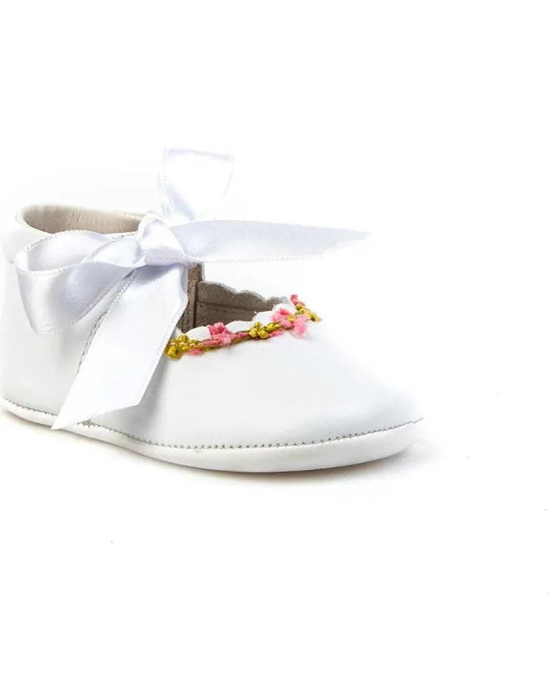 Bebé de Niña ANGELITOS ZAPATO PATUCO PIEL 253 BLANCO