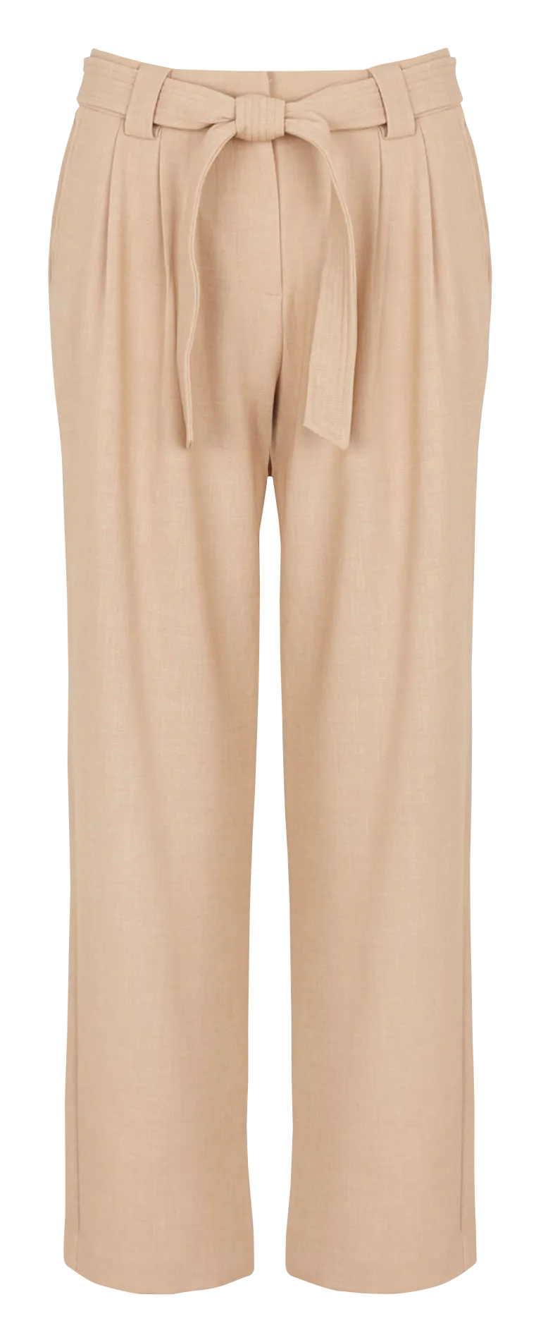 BERENICE PASCALINE  PANTALóN RECTO DE TALLE ALTO EN BEIGE
