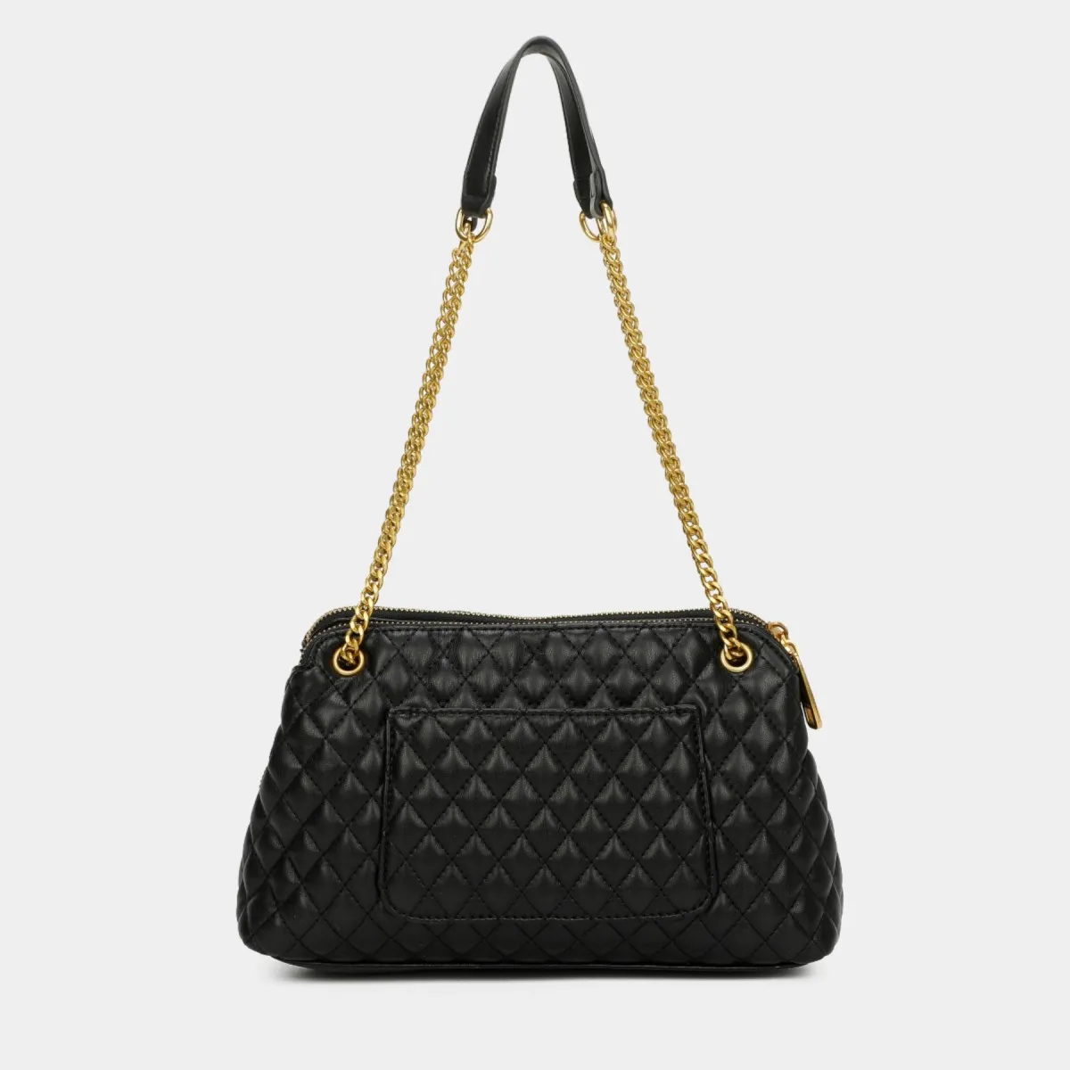 Bolso de hombro Giana Binnari de vestir negro y taupe Cnp19841