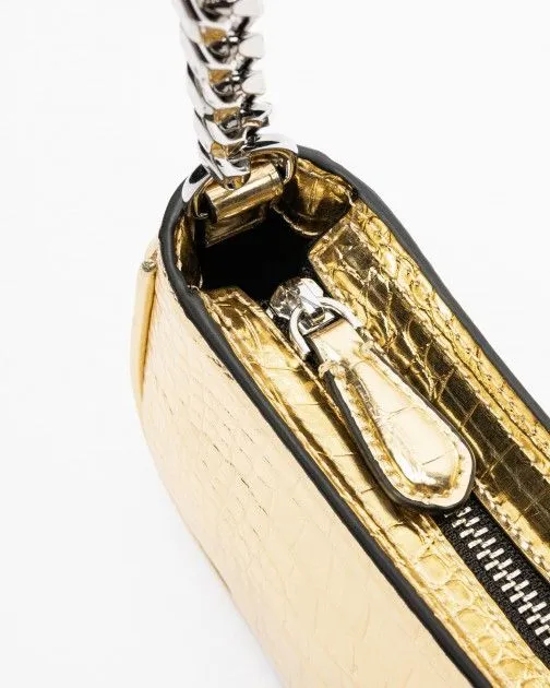 Bolso de hombro Karl Lagerfeld K/Kameo Shoulderbag Croc Dorado