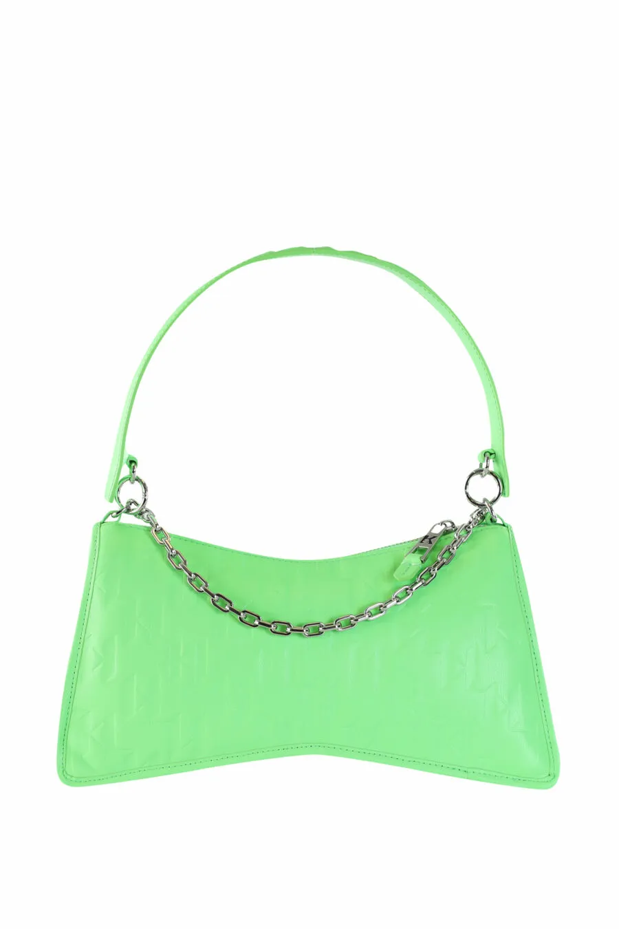 Bolso de hombro verde con minilogo 
