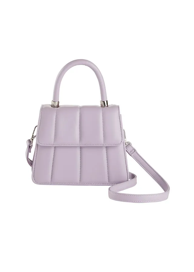 Bolso de mano lila claro