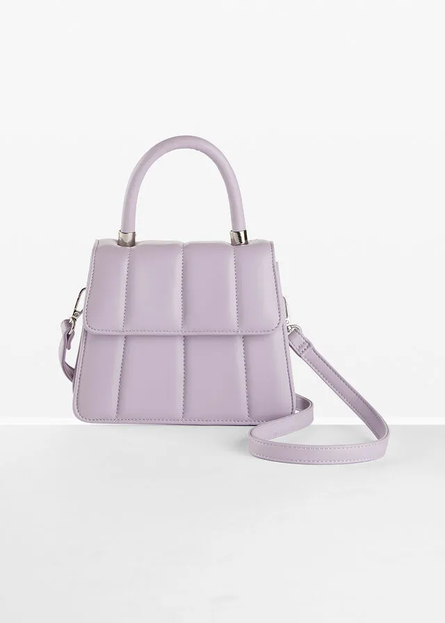 Bolso de mano lila claro