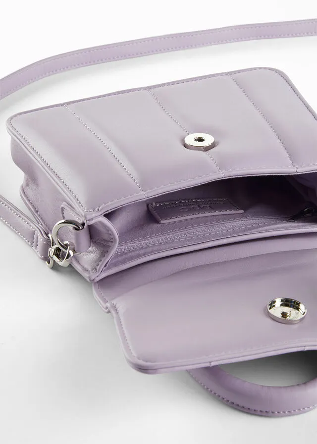 Bolso de mano lila claro