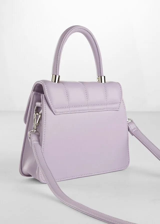 Bolso de mano lila claro