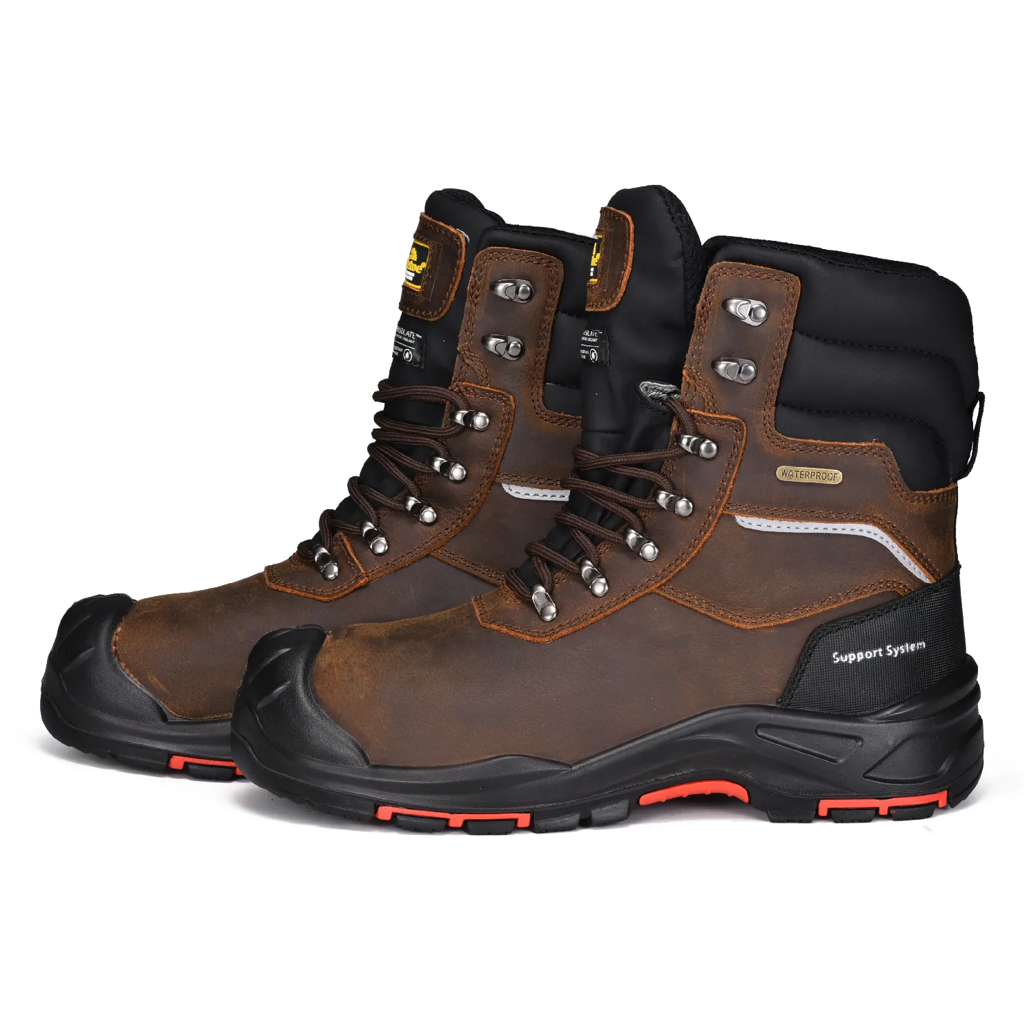 Botas de seguridad impermeables S7 para botas de trabajo de almacenamiento en frío para hombres de invierno