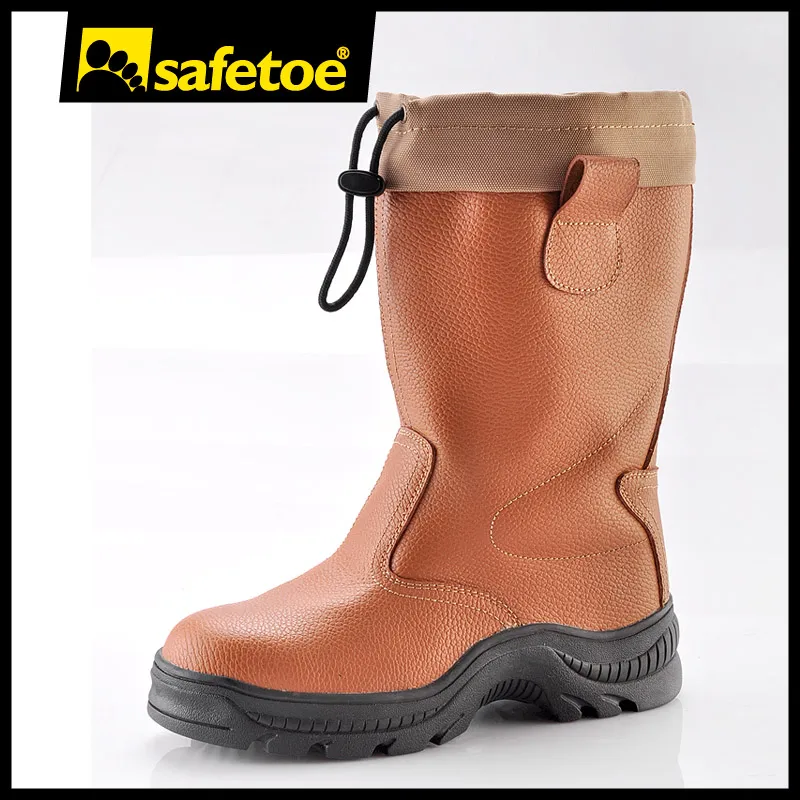 Botas de trabajo de invierno impermeables con punta de acero para hombre