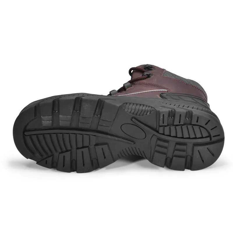 BOTAS DE TRABAJO DE SEGURIDAD DE CORTE MEDIO NOBUK SIN METAL M8307