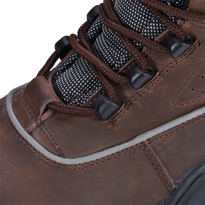BOTAS DE TRABAJO DE SEGURIDAD DE CORTE MEDIO NOBUK SIN METAL M8307