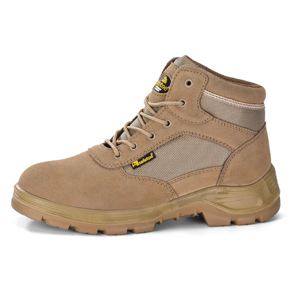 BOTAS DE TRABAJO DE SEGURIDAD MILITAR M8515 BEIGE
