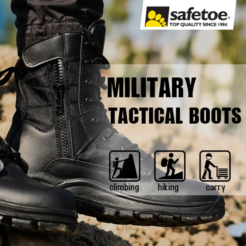 BOTAS DE TRABAJO DEL EJéRCITO TáCTICO DE COMBATE BOTAS DE TRABAJO DE SEGURIDAD SIN CORDONES MILITARES DE LA POLICíA H9438NS