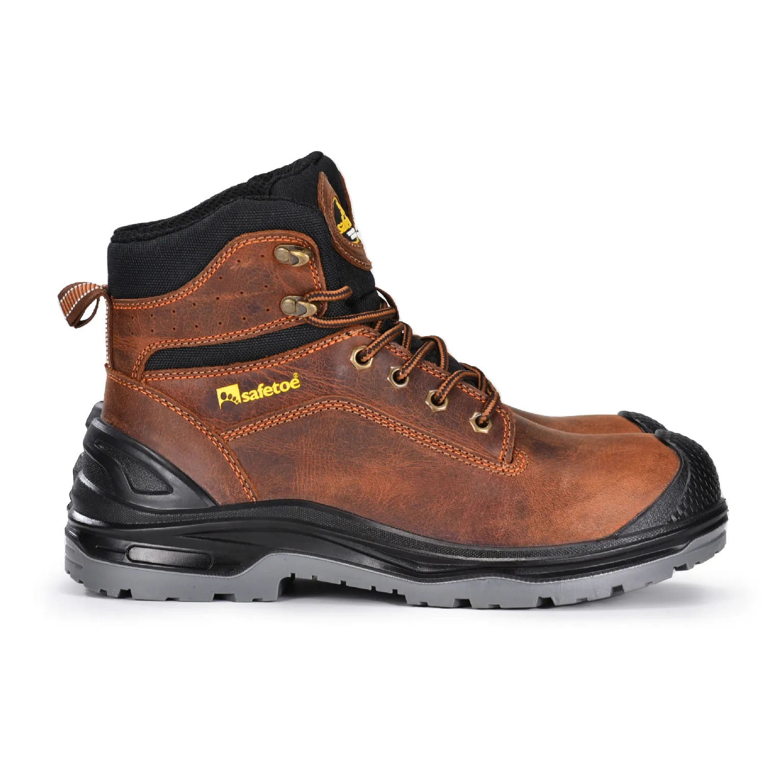 BOTAS DE TRABAJO MECáNICAS IMPERMEABLES Y RESISTENTES CON PUNTERA COMPUESTA PARA HOMBRES M8556