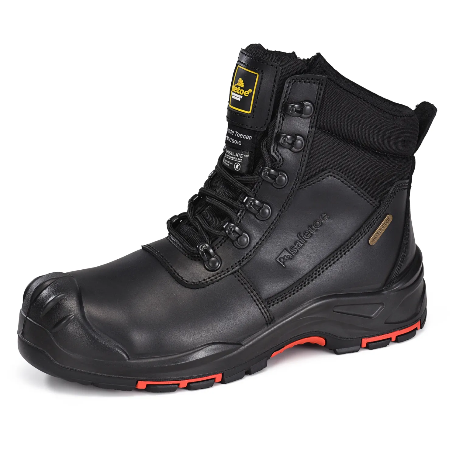 BOTAS DE TRABAJO PARA HOMBRES TRABAJADORES EN INVIERNO EXTREMO MEMBRANA RESISTENTE AL AGUA M8577