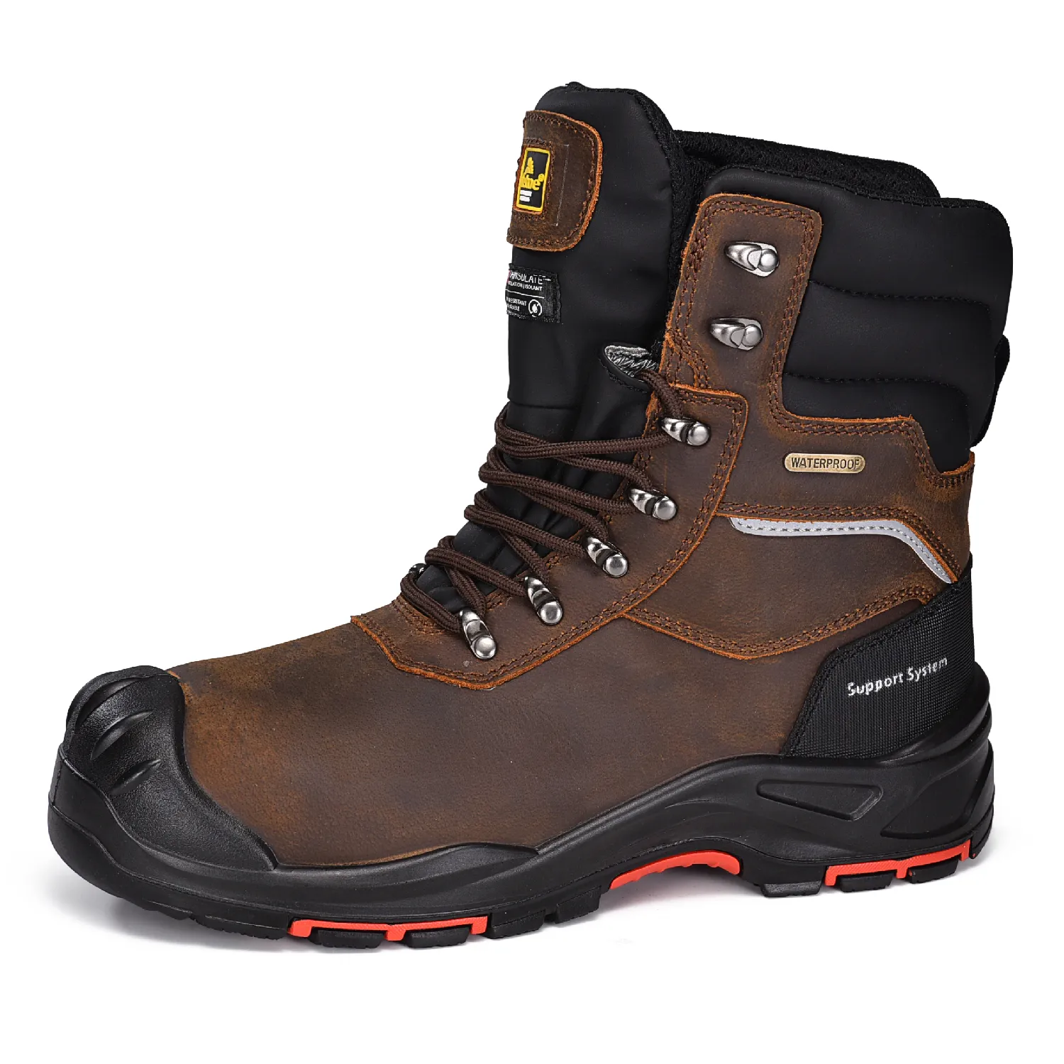 BOTAS DE TRABAJO RIGGER DE SEGURIDAD INDUSTRIAL DE PETRóLEO Y GAS H9552 S3 MARRóN