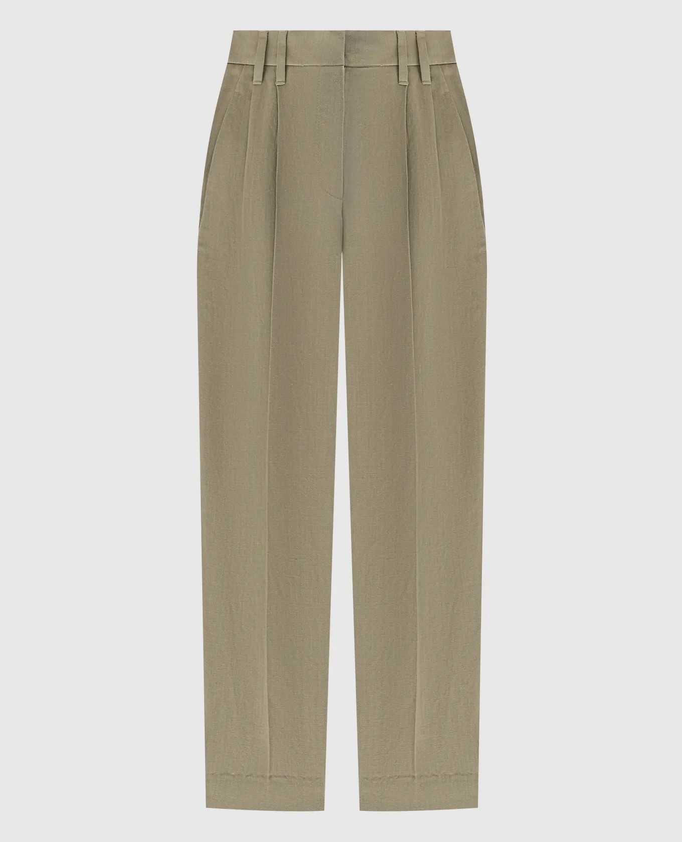 Brunello Cucinelli Brown pants with linen