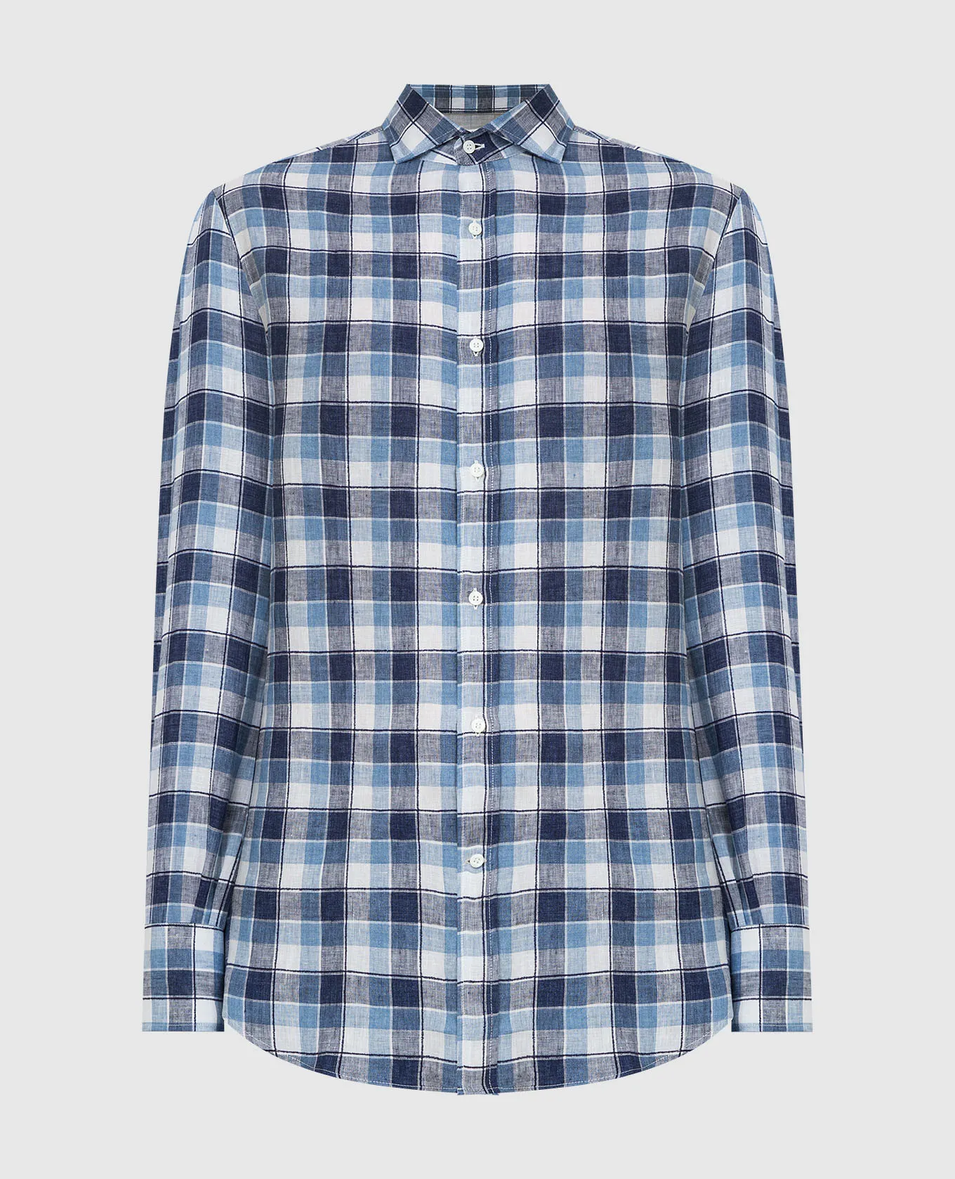 Brunello Cucinelli Checked linen shirt