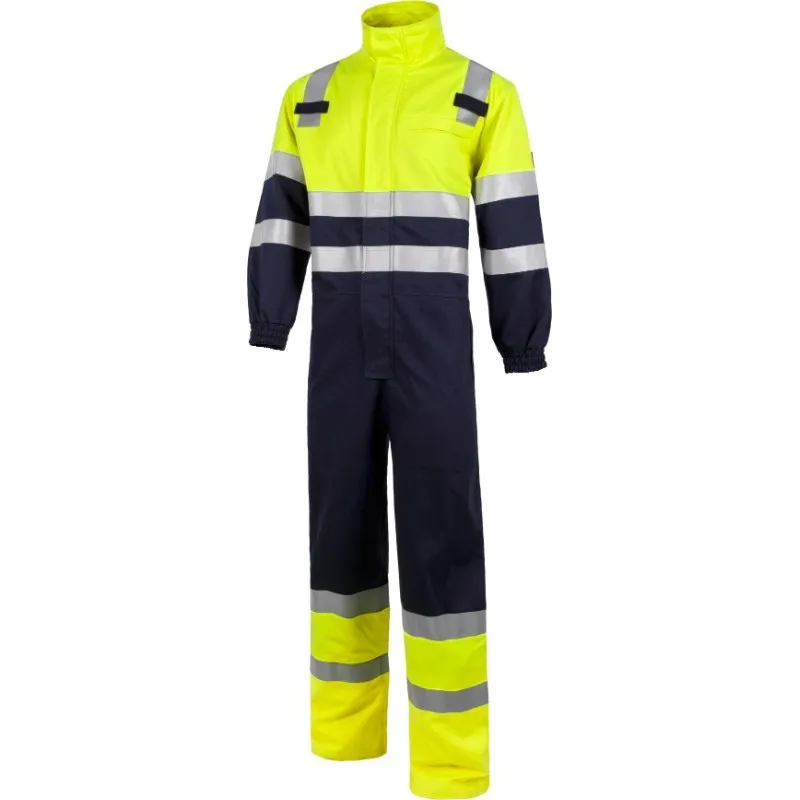Buzo de trabajo de alta visibilidad con protección para soldadura WORKTEAM C5091