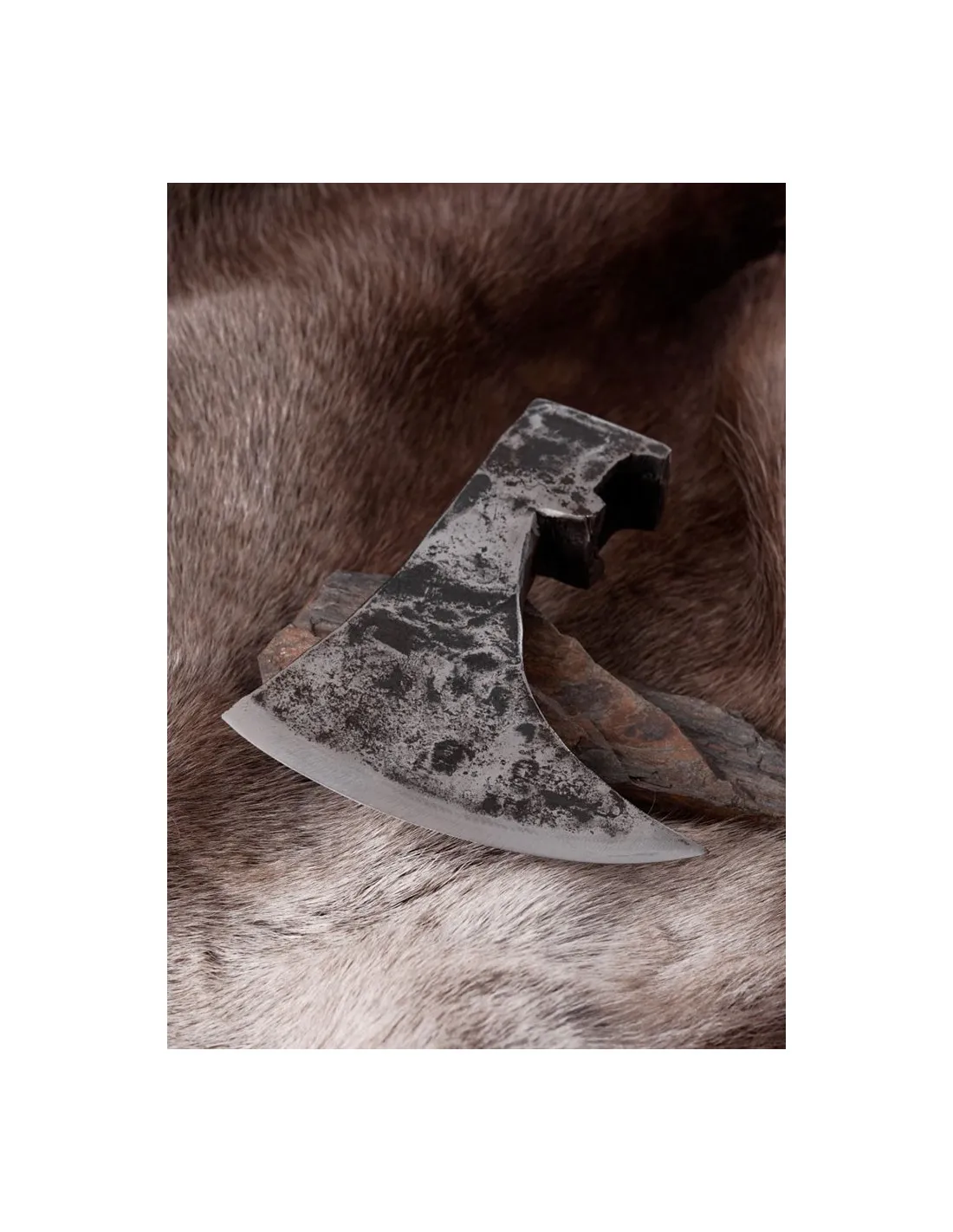 Cabeza de hacha vikinga forjada a mano